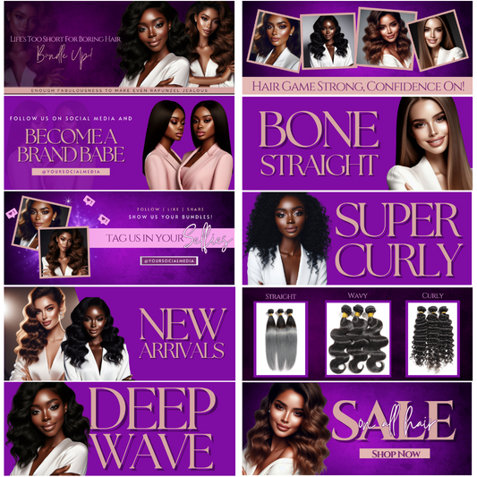 Website Banner Templates (Purple)