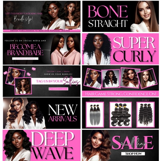 Website Banner Templates (Pink)